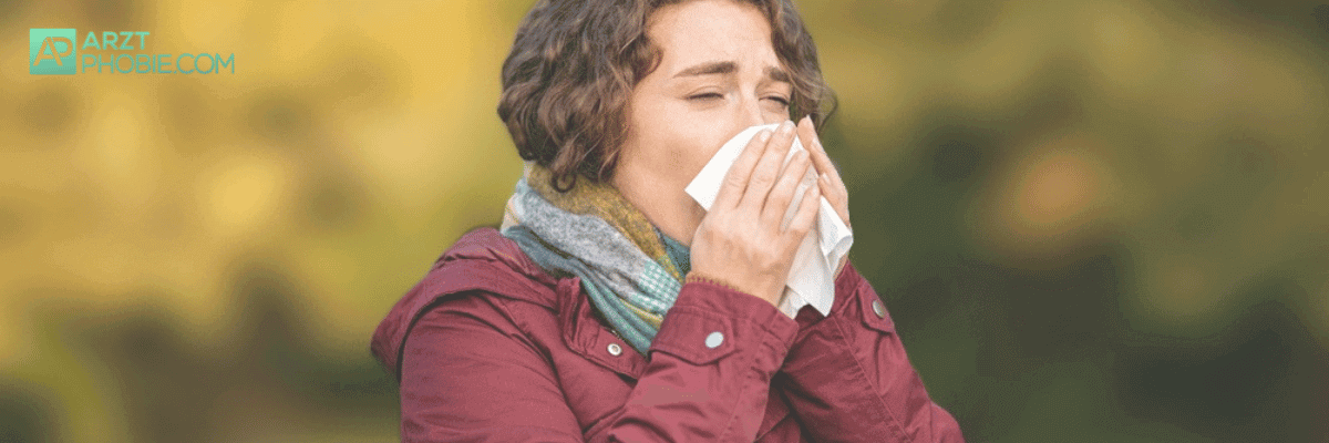 Extrinsisches-allergisches-Asthma-pollen-frau-husten-niesen-reaktion